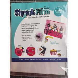Grafix Shrink Film, 8.5" x 11", Clear, 6/Pkg. B17